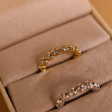 - The Effortless Moissanite Ring -