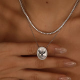 - Tarragona 2mm Tennis Necklace -