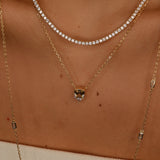 - Tarragona 2mm Tennis Necklace -