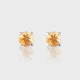 - The Basic 5mm Citrine Earrings -