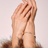 - The Slim Pearl Moissanite Ring -