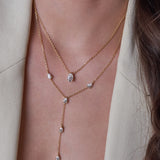 - The Iris Moissanite Necklace -