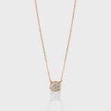 - The Effortless Moissanite Oval Necklace -