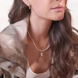 - The Petal 14mm Moissanite Necklace -