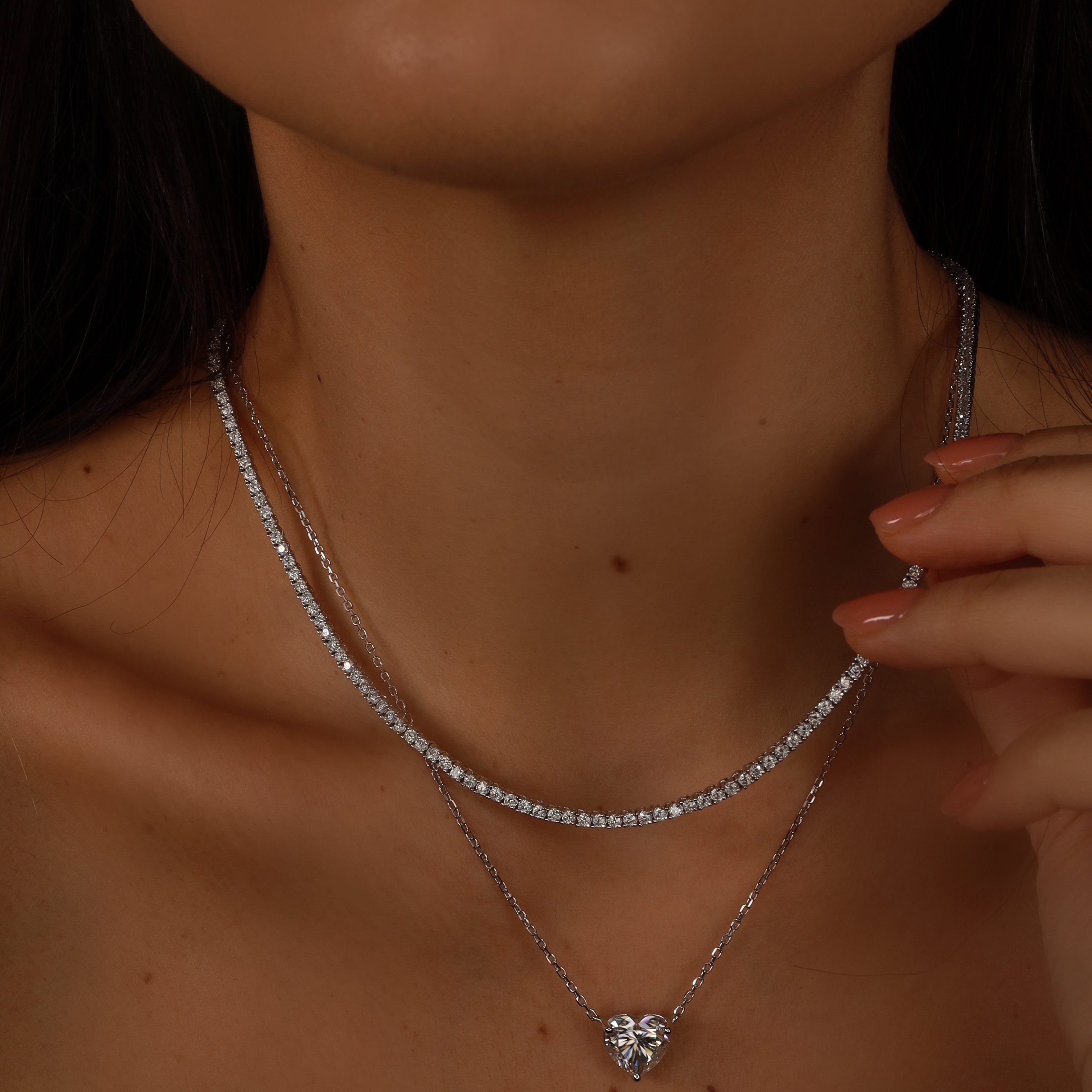 - The Iconic Moissanite Tennis Necklace -