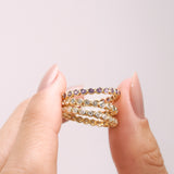 - The Slim Moissanite Ring -