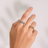 - The Slim Moissanite Ring -