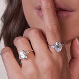 - The Trinity Moissanite Ring -