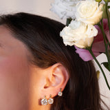 - The Bloom 10mm Moissanite Earrings -