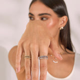 - The Slim Moissanite Ring -