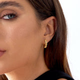 - The Petite Citrine Hoops -