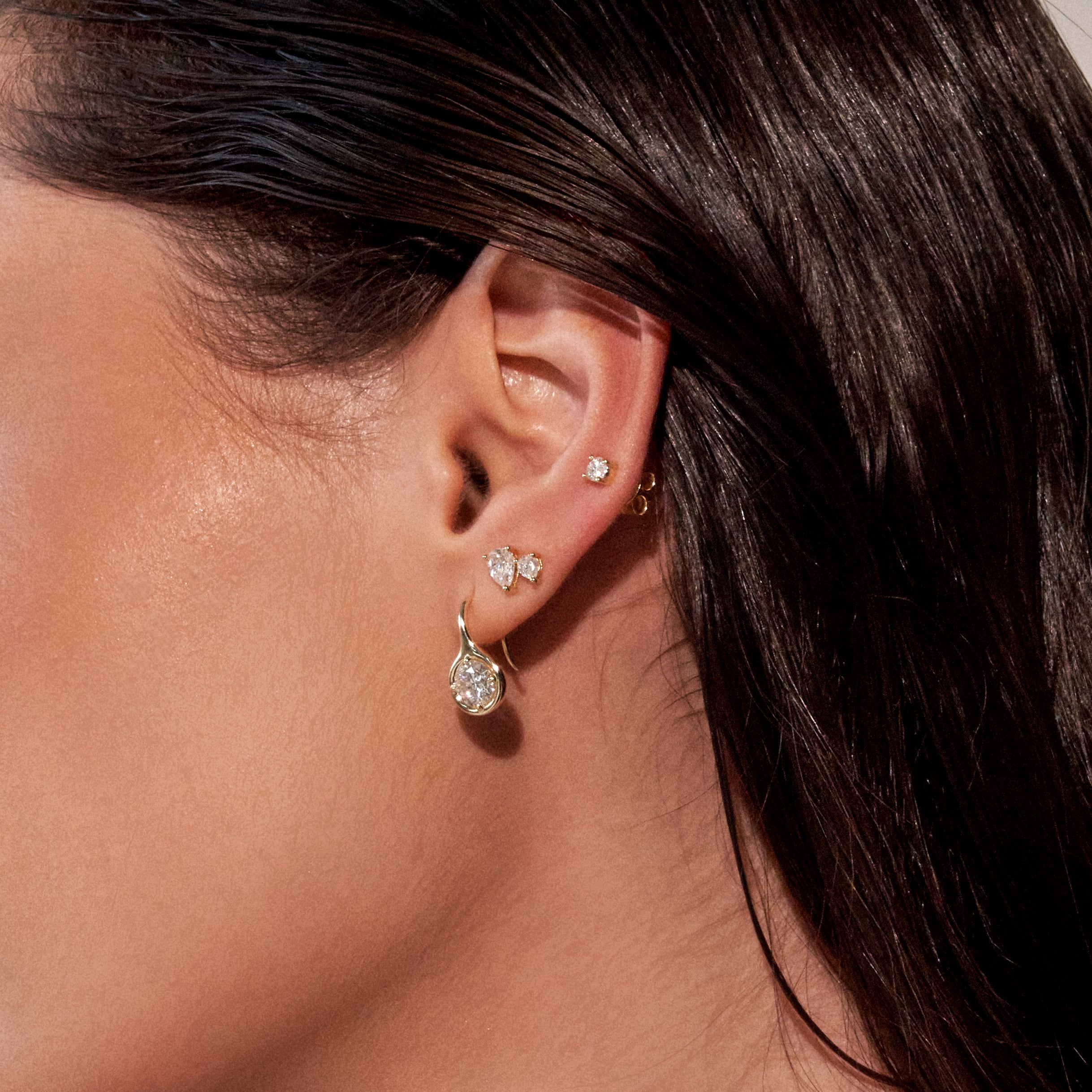 - The Margaux Moissanite Earrings -