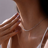 - The Sparkle Moissanite Necklace -