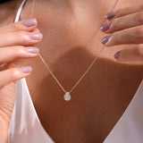 - The Elegant Moissanite Necklace -