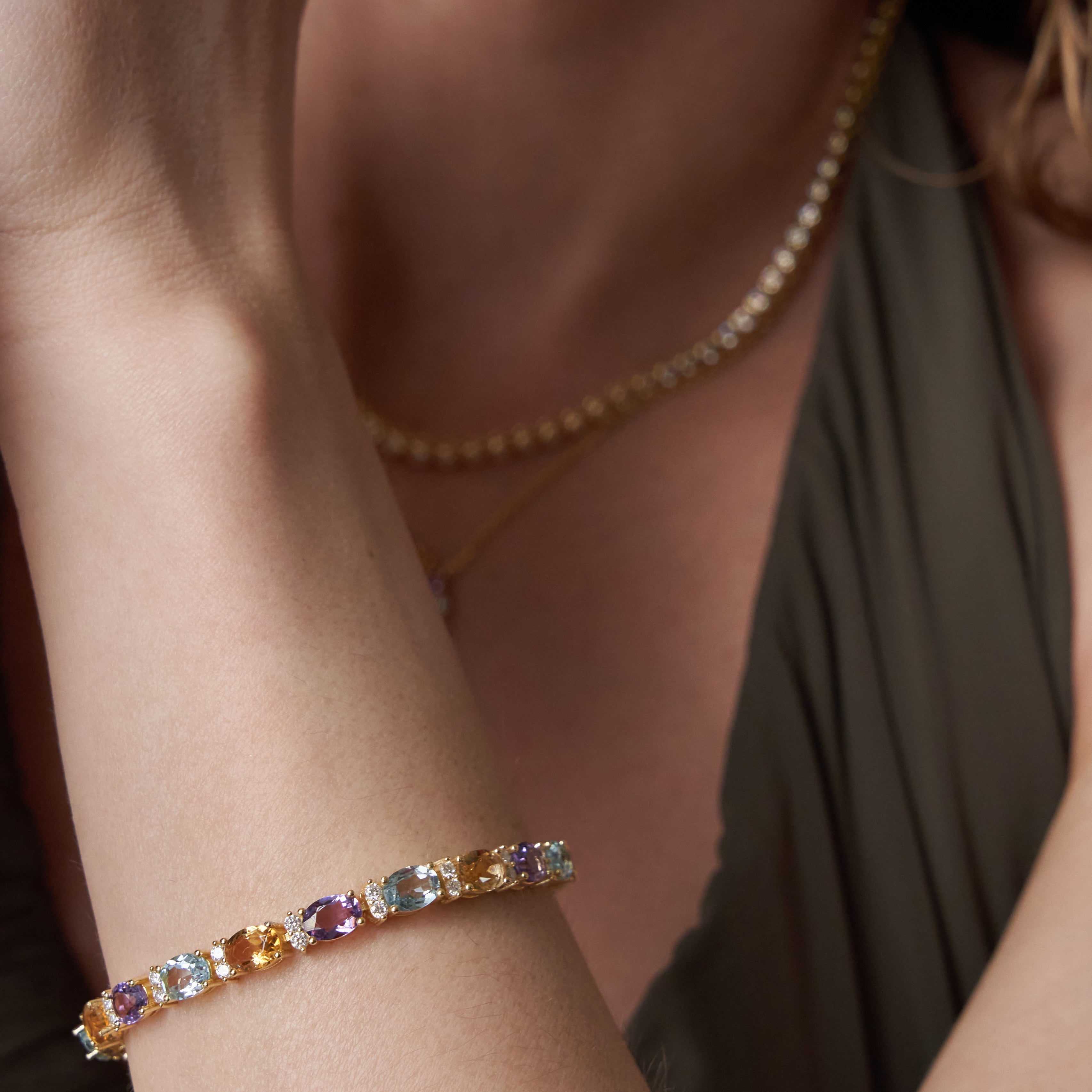- The Verano Gemstones Bracelet -
