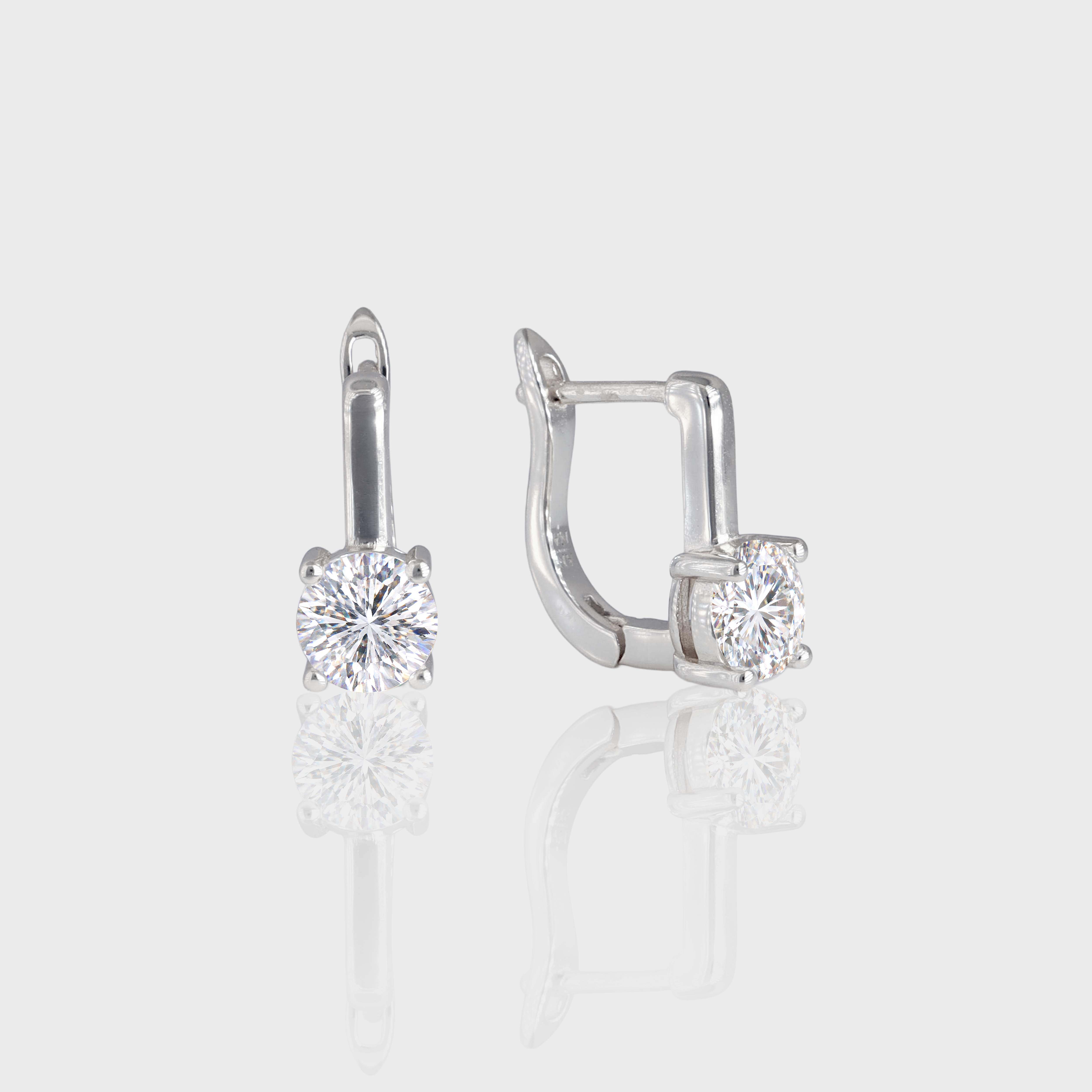 - The Bloom 6mm Moissanite Earrings -