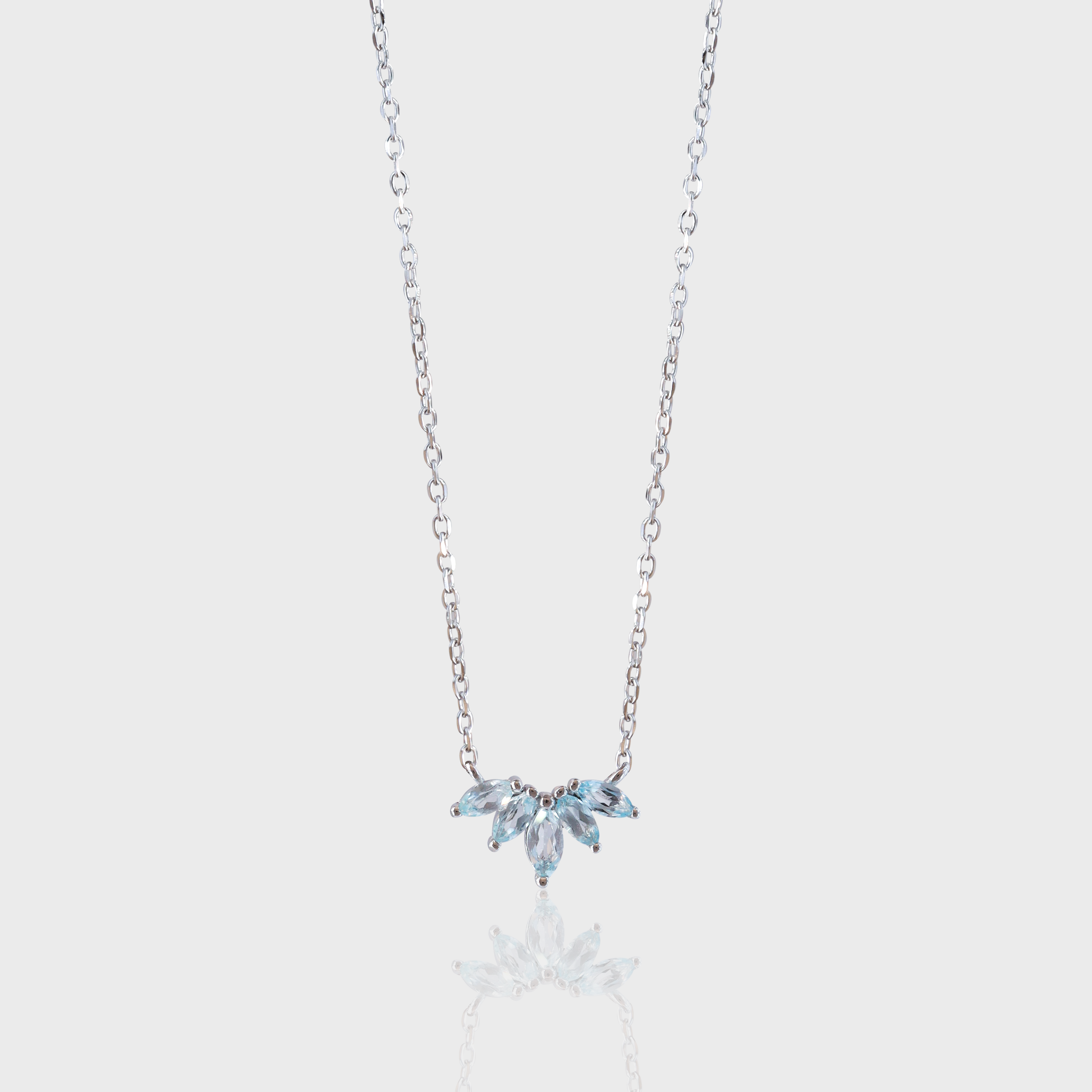 - The Allure Blue Topaz Necklace -