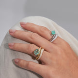 - The Fusion Wave Moissanite Ring -