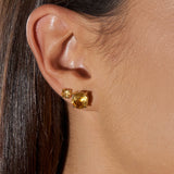 - The Basic 5mm Citrine Earrings -