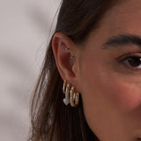 - The Timeless Moissanite Hoops -