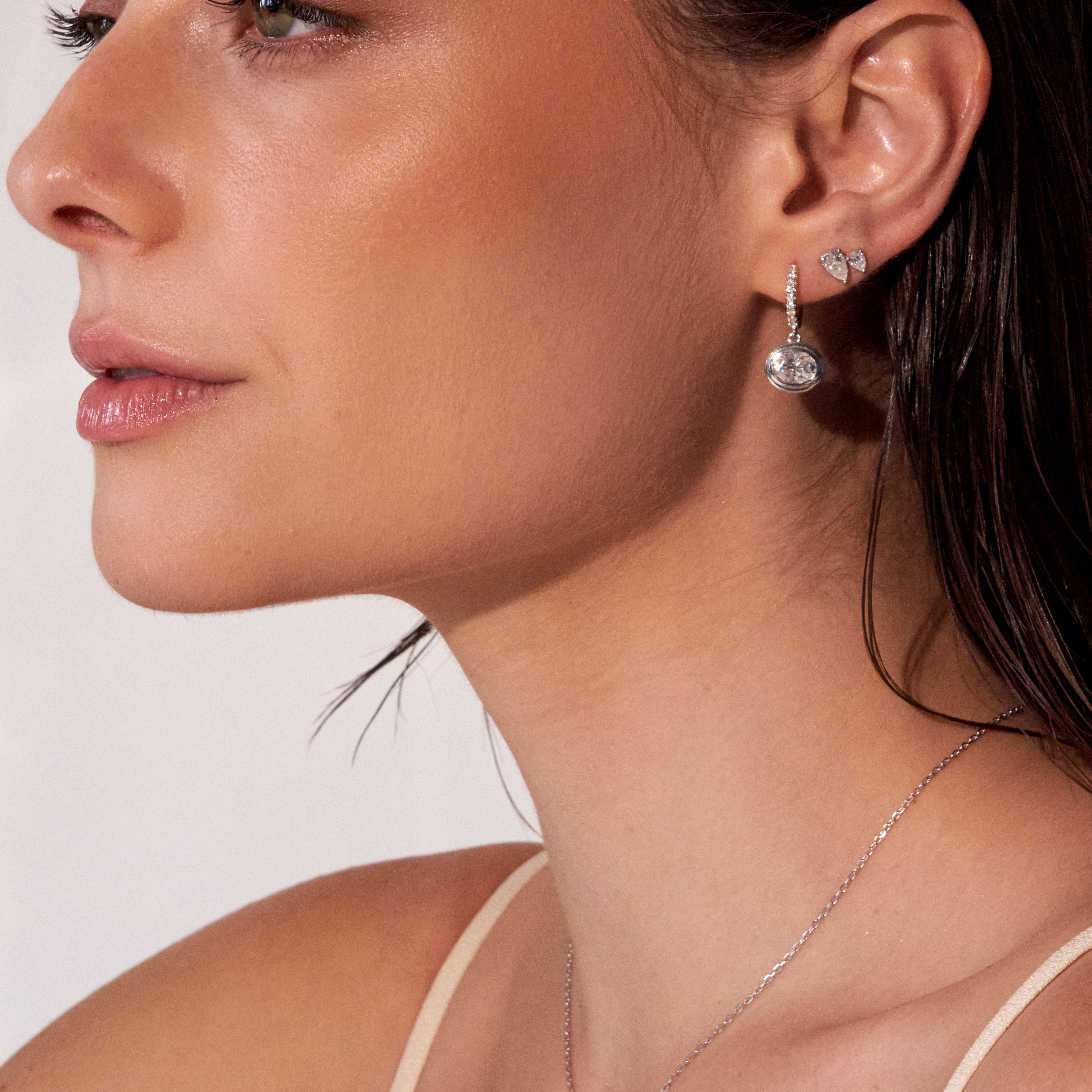 - The Gassin Moissanite Earrings -