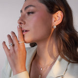 - The Bloom 10mm Moissanite Earrings -