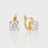 - The Bloom 10mm Moissanite Earrings -