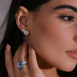 - The Basic 5mm Blue Topaz Earrings -