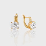 - The Bloom 8mm Moissanite Earrings -