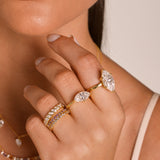 - The Slim Blue Topaz Ring -