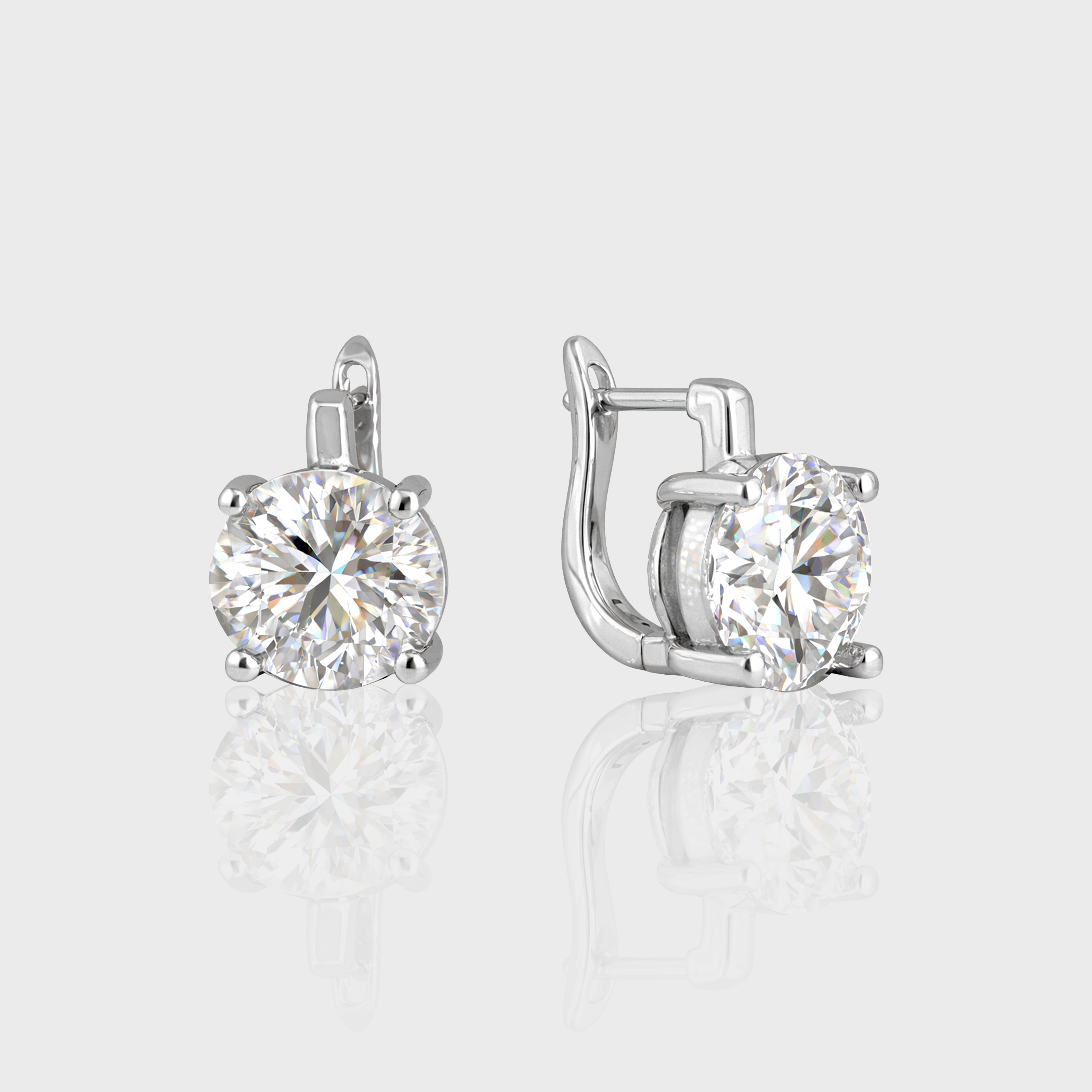 - The Bloom 10mm Moissanite Earrings -
