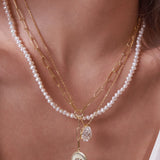 - The Petal 14mm Moissanite Necklace -