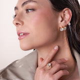 - The Bloom 8mm Moissanite Earrings -