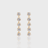 - The Wisteria Moissanite Earrings -