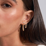 - The Cascade Moissanite Earrings -