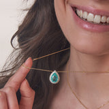 - The Camellia Moissanite Necklace -