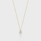 - The Petal 14mm Moissanite Necklace -