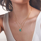 - The Camellia Moissanite Necklace -