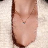 - The Effortless Moissanite Oval Necklace -