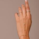 - The Hand-Chain Moissanite Bracelet -
