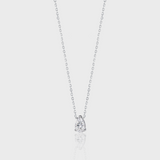 - The Petal 9mm Moissanite Necklace -