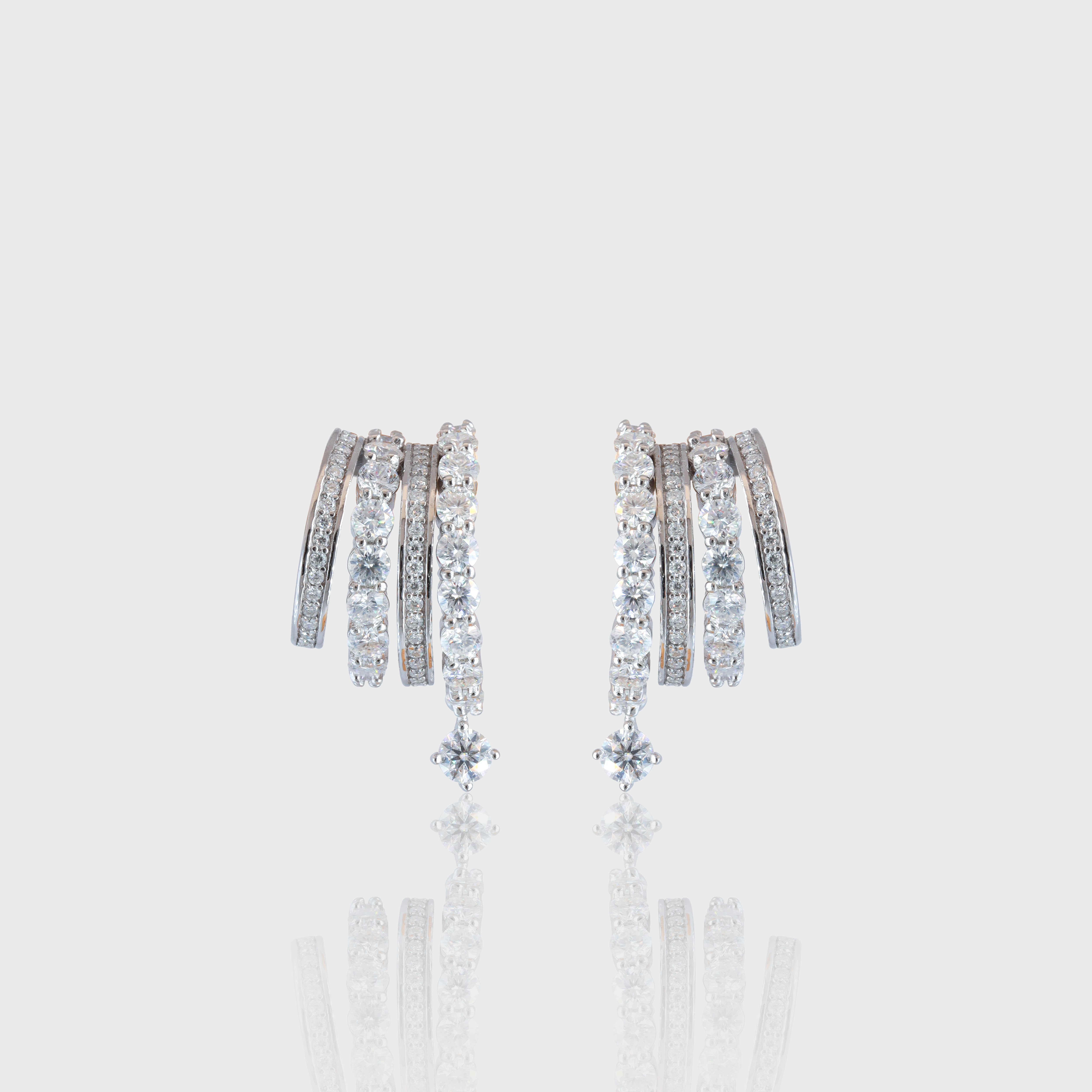 - The Bold Moissanite Earrings -