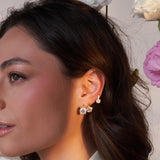 - The Bloom 8mm Moissanite Earrings -