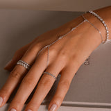 - The Hand-Chain Moissanite Bracelet -