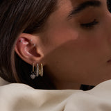 - The Timeless Moissanite Hoops -