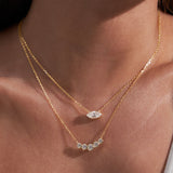 - The Marquise Moissanite Necklace -