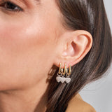 - The Sweetheart Moissanite Hoops -