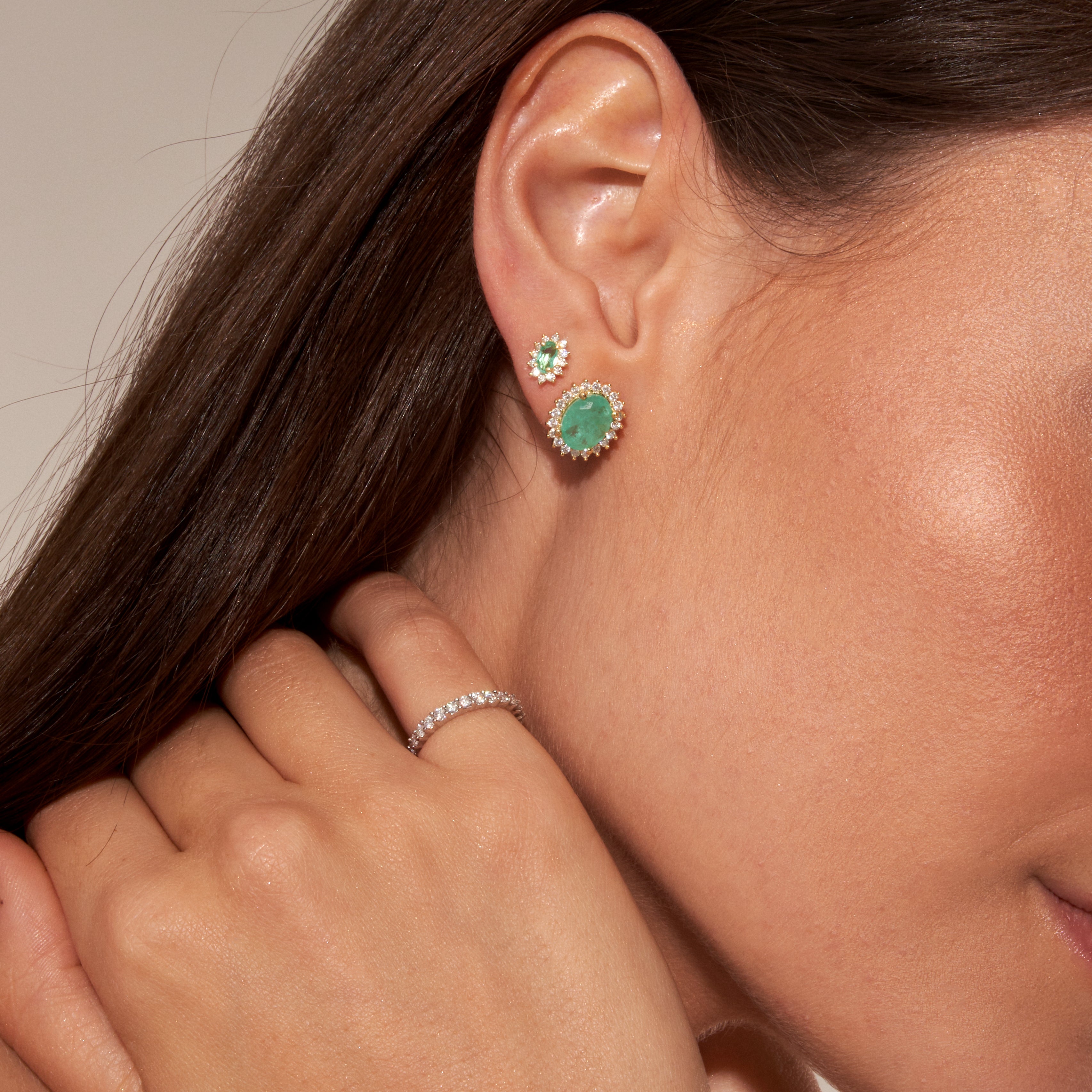 - The Azalea Moissanite Earrings -