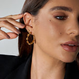 - The Prestige Citrine Hoops -