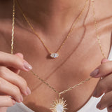 - The Solstice Moissanite Necklace -